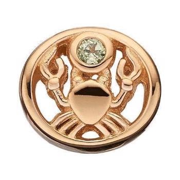 Christina Forgyldt sølv Krebsen Krebsen med grøn Peridot, model 623-G59 køb det billigst hos Guldsmykket.dk her
